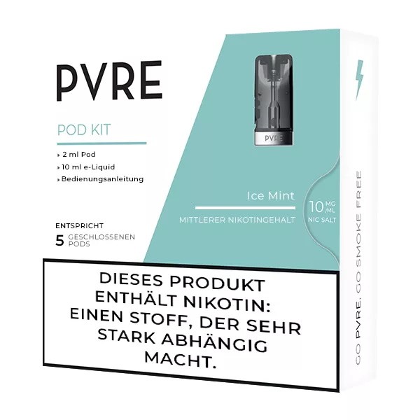 PVRE Pod mit Ice Mint Liquid 10 mg/ml