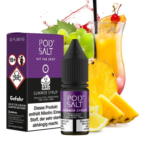 Summer Syrup - Evil Cloud - Nikotinsalz Liquid Pod Salt Fusion