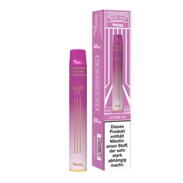 Vozol Bar 500 Disposable Einweg E-Zigarette Lychee Ice