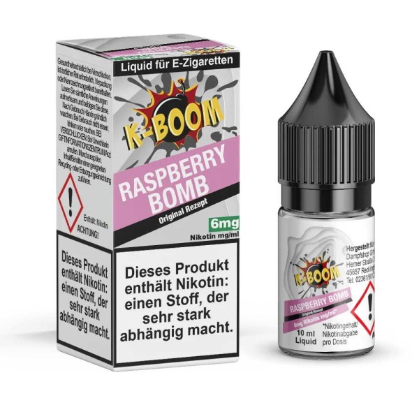 Raspberry Bomb Liquid K-Boom 6 mg/ml
