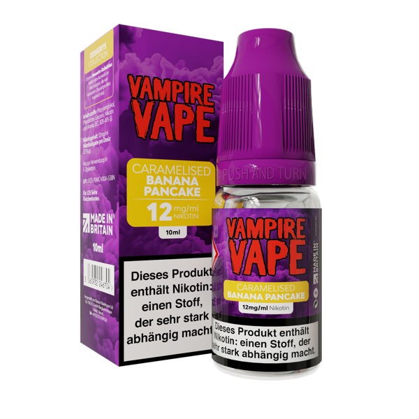 Caramelised Banana Pancake Liquid Vampire Vape 12 mg/ml