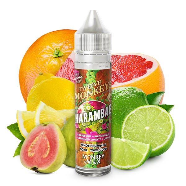 Harambae Shortfill Liquid Twelve Monkeys