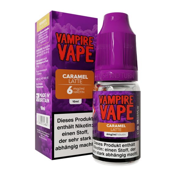 Caramell Latte Liquid Vampire Vape 6 mg/ml