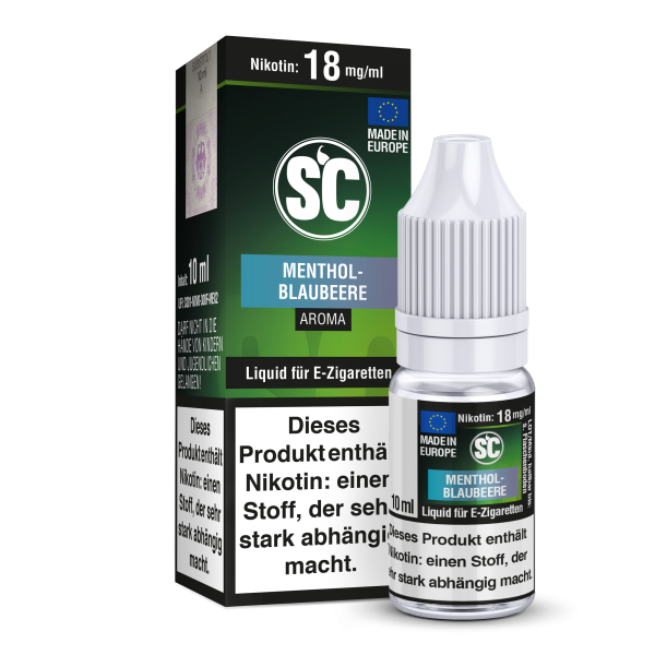 Menthol Blaubeere SC Liquid Beispielbild 18 mg/ml