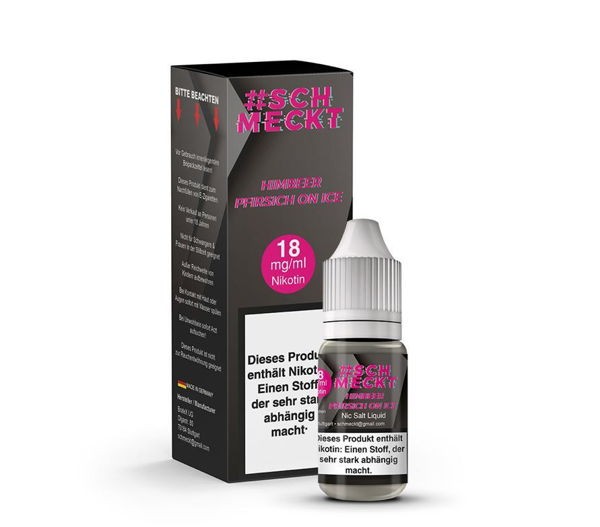 Himbeer Pfirsich on ICE Nikotinsalz Liquid #Schmeckt