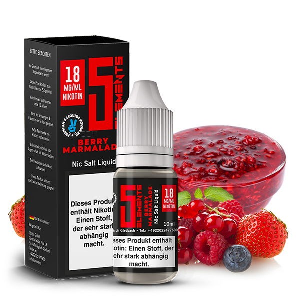 Berry Marmelade Nikotinsalz Liquid 5 Elements