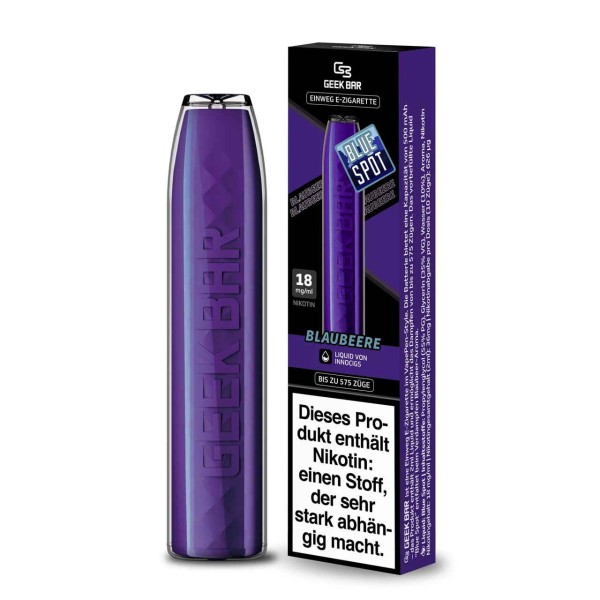 Geek Bar Disposable E-Zigarette Blue Spot Blaubeere