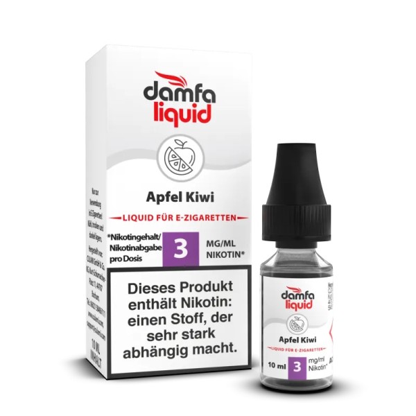 Apfel Kiwi Liquid Damfaliquid 3 mg/ml