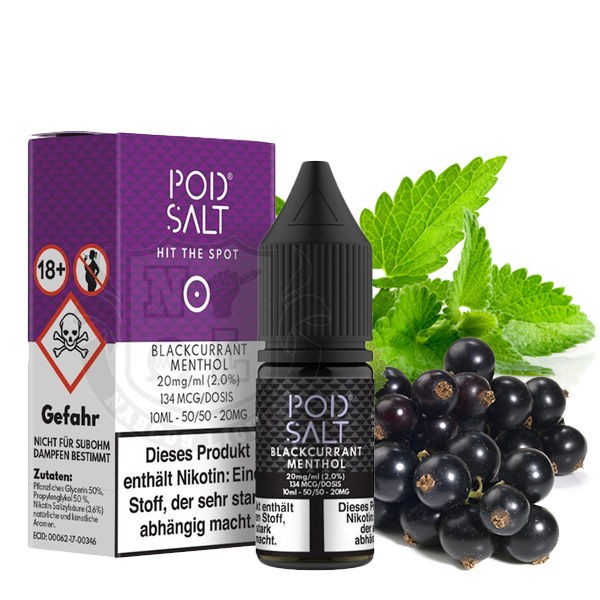 Blackcurrant Menthol Nikotinsalz Liquid Pod Salt