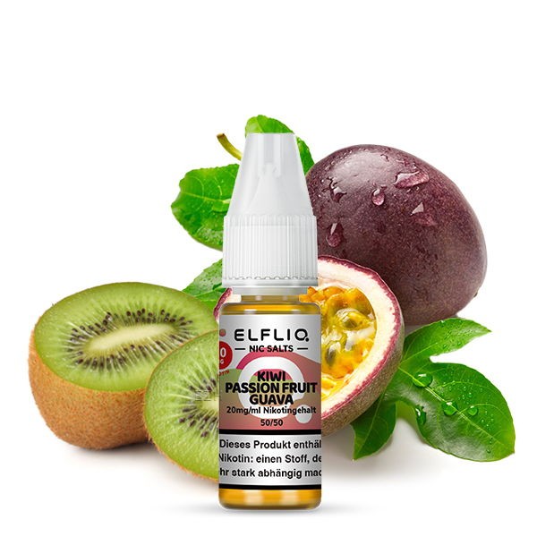 Kiwi Passionfruit Guava Nikotinsalz Liquid Elfliq by Elfbar 20 mg/ml Geschmack