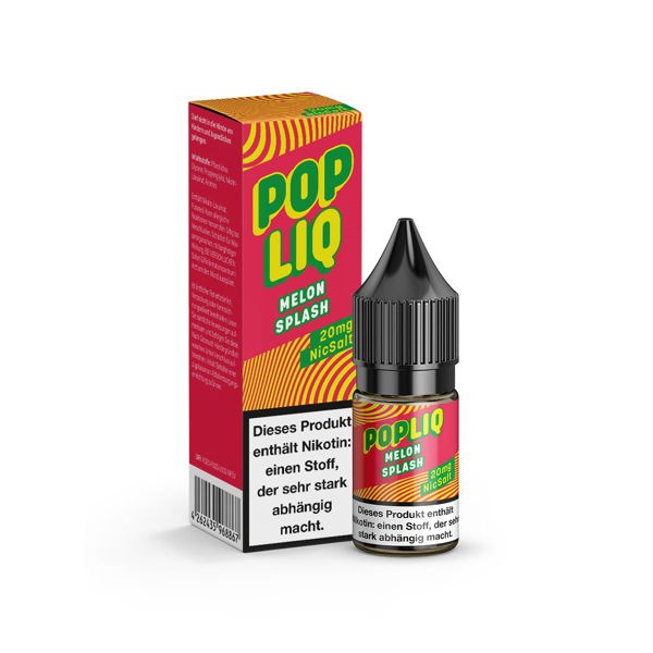 Melon Splash Nikotinsalz Liquid PopLiq 20 mg/ml Verpackung