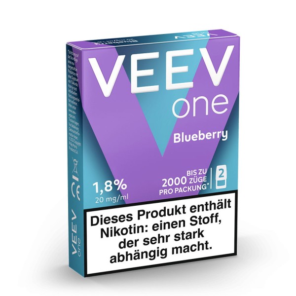 Blueberry Prefilled Ersatz Pod VEEV ONE Verpackung