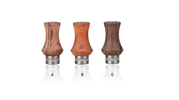 Holz Edelstahl Drip Tip tailliert schmal