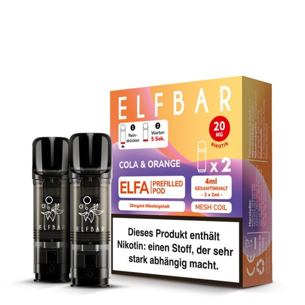 Elf Bar Elfa Pods – alle Sorten Cola Orange