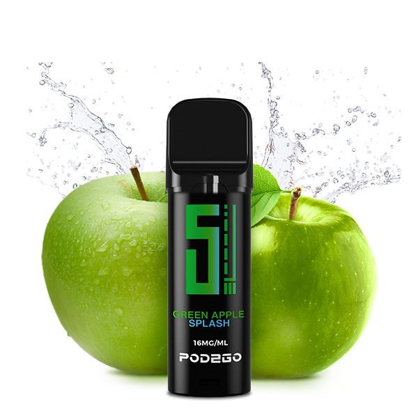 Green Apple Splash Prefilled Pod 5EL Pod2Go 16 mg/ml