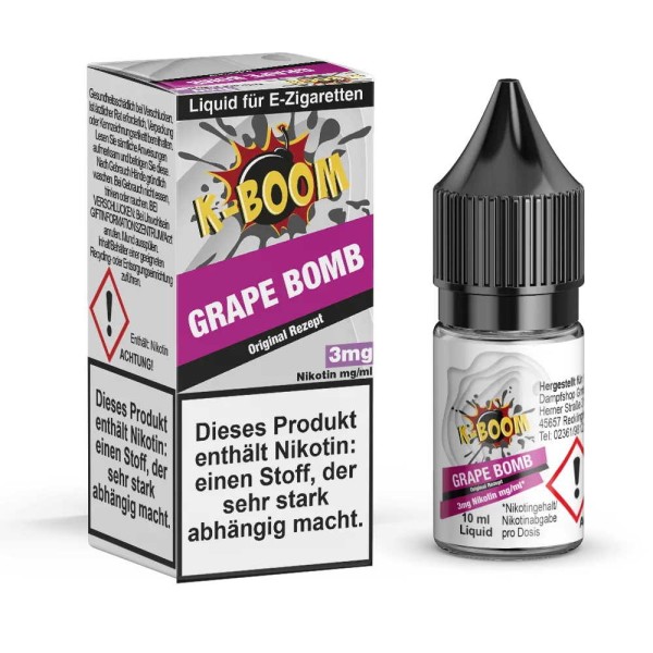 Grape Bomb Liquid K-Boom 3 mg/ml
