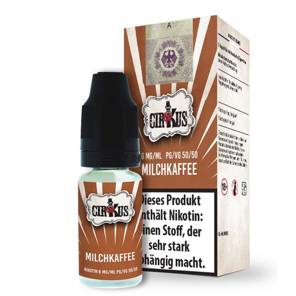 Milchkaffee Liquid Authentic CirKus 6 mg/ml
