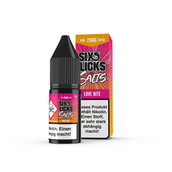 Love Bite 20 mg Nikotinsalz Liquid Six Licks