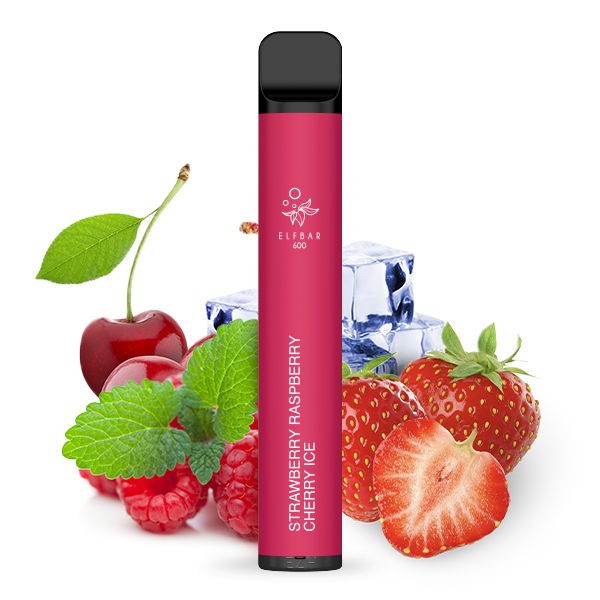 Elf Bar 600 Disposable E-Zigarette Strawberry Raspberry Cherry Ice Geschmack