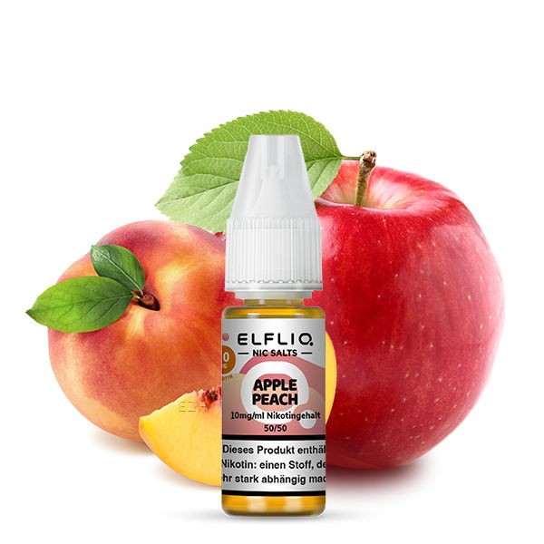 Apple Peach Nikotinsalz Liquid Elfliq by Elfbar 10 mg/ml Geschmack