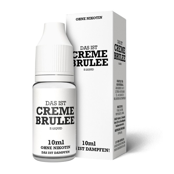 Das ist Dampfen! Creme Brulee Liquid 0 mg/ml