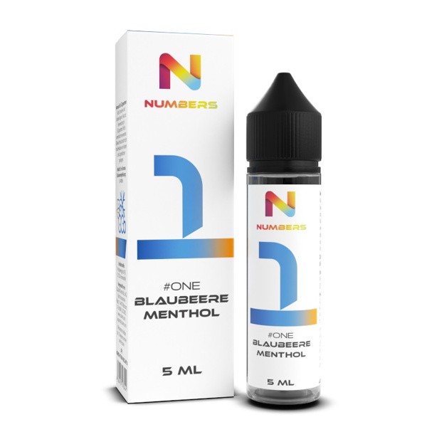 One Blaubeere Menthol Longfill Aroma Numbers