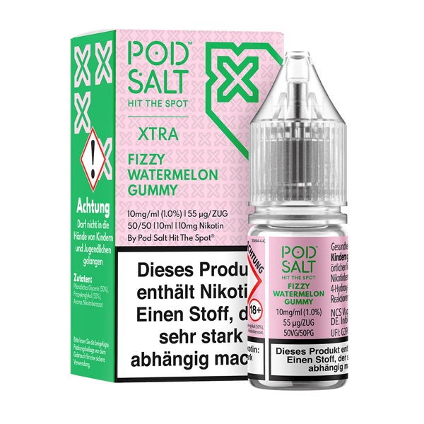 Fizzy Watermelon Gummy Nikotinsalz Liquid Pod Salt Xtra 10 mg/ml