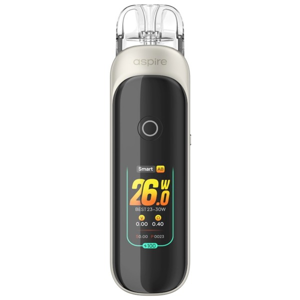 Aspire Pixo E-Zigarette Beige Beispielbild Display