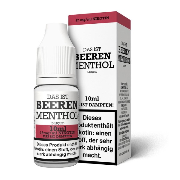 Beeren Menthol Liquid Das ist Dampfen 12 mg/ml