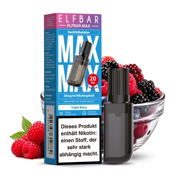Triple Berry Prefilled Ersatz Pod Elf Bar MAX Geschmack