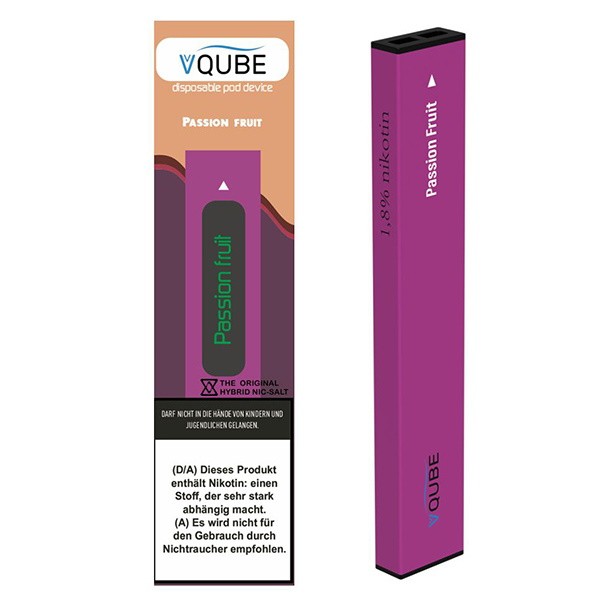 VQube Disposable Pod Device E-Zigarette Passion Fruit
