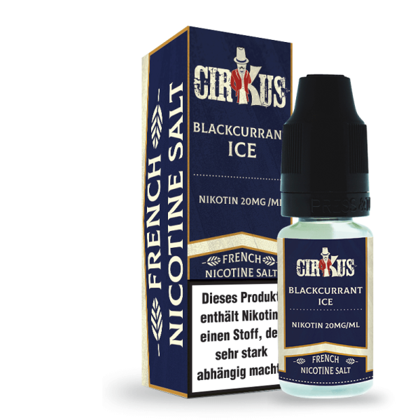 Blackcurrant Ice Nikotin Salz Liquid Authentic CirKus
