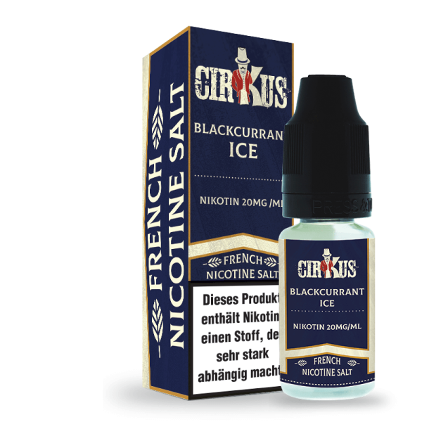 Blackcurrant Ice Nikotinsalz Liquid Authentic CirKus