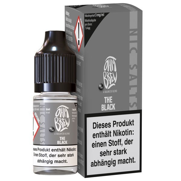 The Black Nikotinsalz Liquid Ohm Brew Balanced Blend