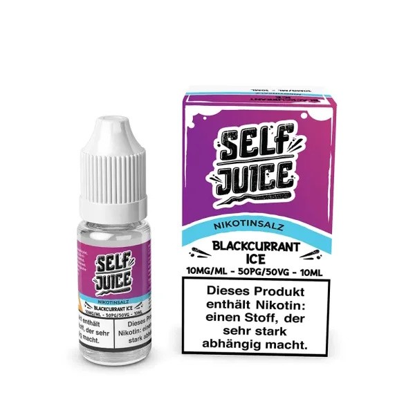 Blackcurrant Ice Nikotinsalz Liquid Self Juice Fruits 10 mg/ml Verpackung