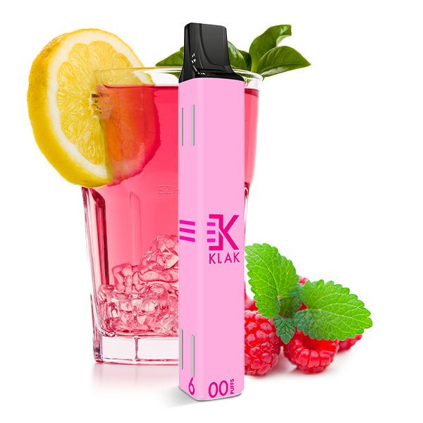 Klik Klak Einweg E-Zigarette Raspberry Lemonade Beispiel