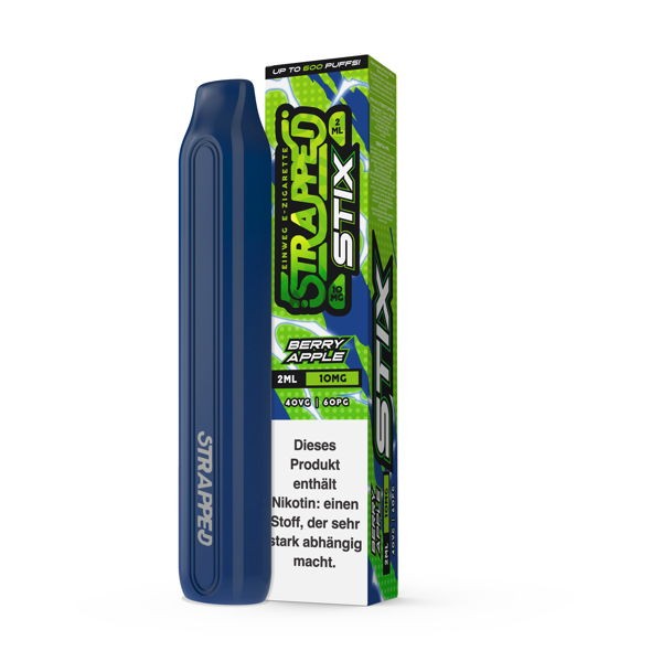 Strapped STIX Disposable E-Zigarette Berry Apple 10 mg/ml