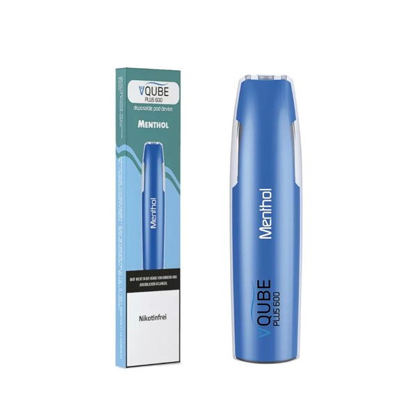 VQube Plus600 Einweg E-Zigarette Menthol 0 mg/ml