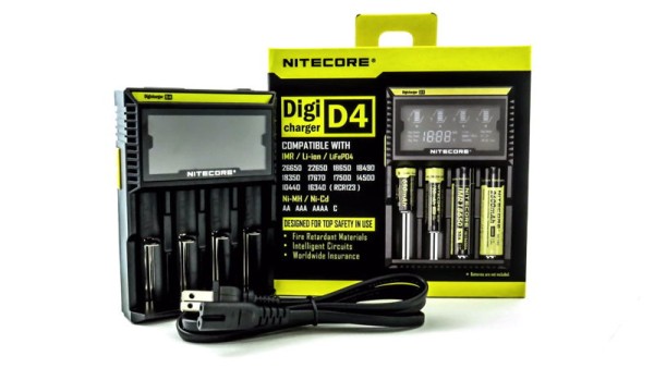 Digicharger D4 Nitecore Ladegerät EU Verpackung
