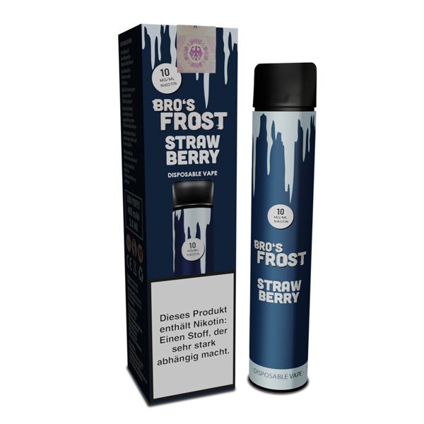 The Bro's Frost Einweg E-Zigarette Strawberry 10 mg/ml Nikotin