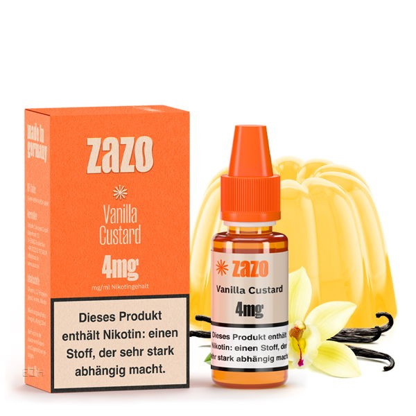 Vanilla Custard Liquid Zazo 4 mg/ml