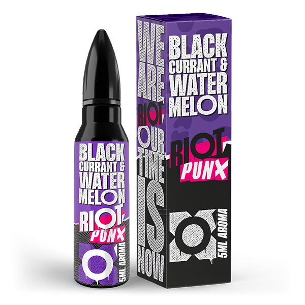 Johannisbeere Wassermelone 5 ml Longfill Aroma Punx by Riot Squad Verpackung