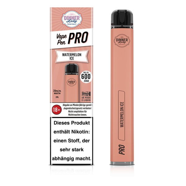 Dinner Lady Vape Pen Pro Disposable Watermelon Ice