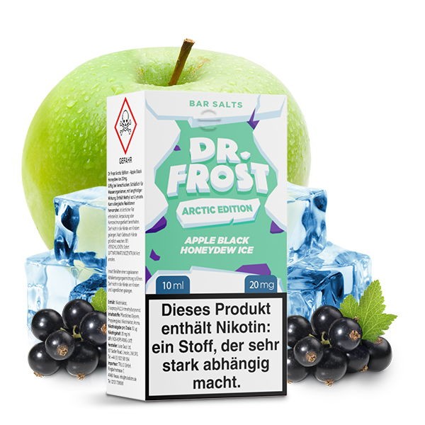 Dr. Frost Arctic Edition Apple Black Honeydew Nikotinsalz Liquid 20 mg/ml Geschmack