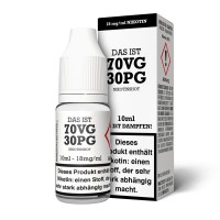 Nikotin Shot 18 mg/ml Das ist Dampfen 70/30 Verpackung Nikotin Shot 18 mg/ml Das ist Dampfen 70/30 Verpackung