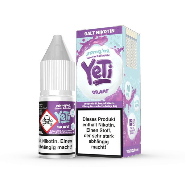 Grape Nikotinsalz Liquid Yeti 20 mg/ml