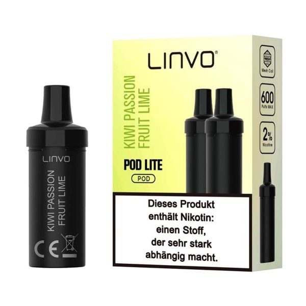 Kiwi Passion Fruit Lime Prefilled Pod Lite LINVO BAR