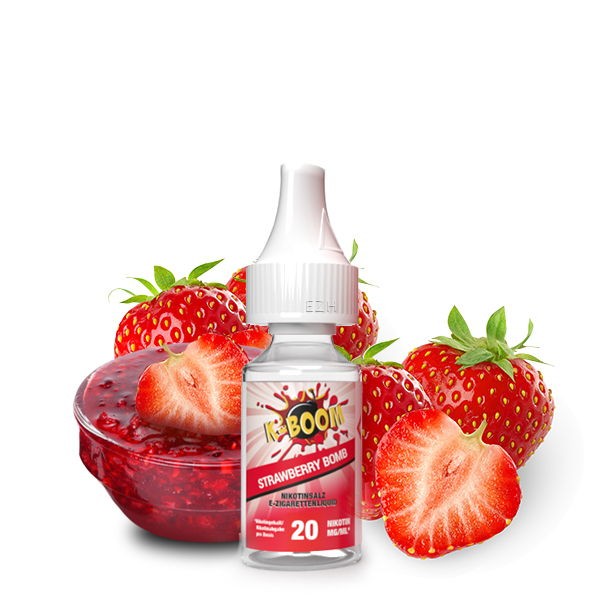Strawberry Bomb Nikotinsalz Liquid K-Boom