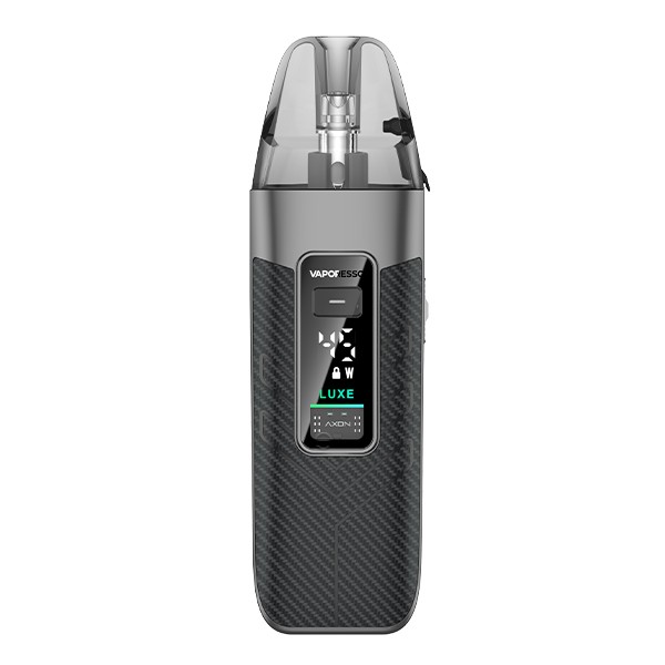 Vaporesso Luxe X3 Pod E-Zigarette Beispiel Display Carbon Black