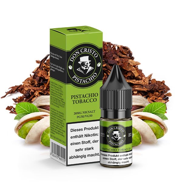Pistachio Tobacco Nikotinsalz Liquid Don Cristo 20mg Geschmack
